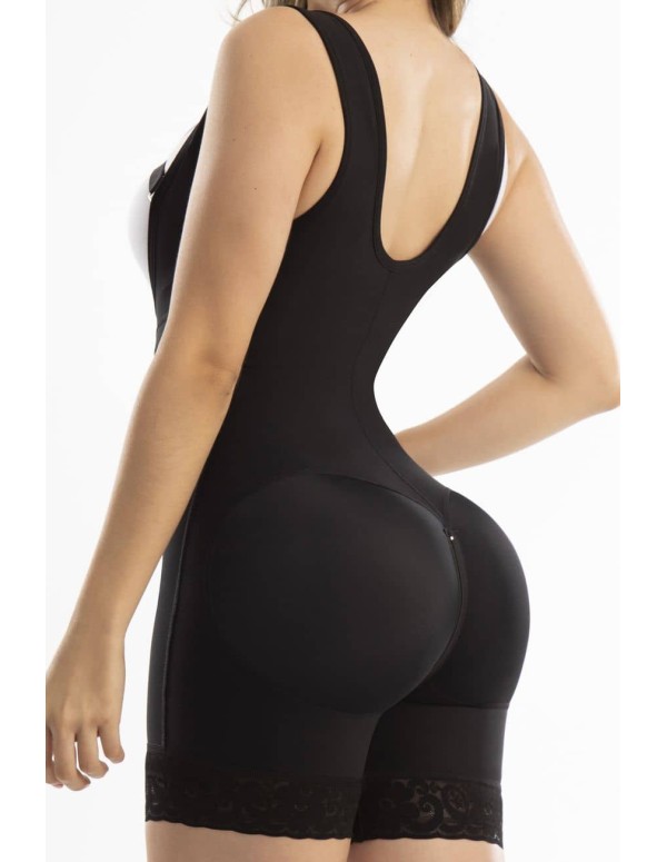 Cinta pós-operatória curta com fechamento...