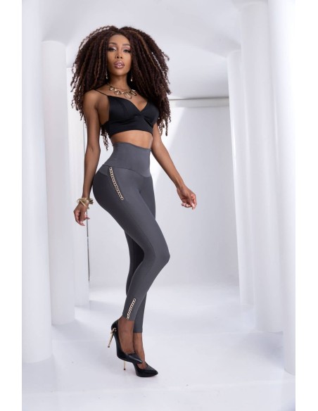 leggins reductor pitbull gris delantera le3120