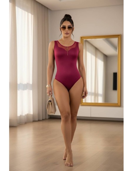 body reductor pitbull delantera vino tinto bd3498