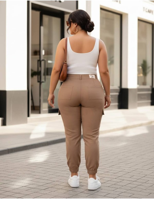 pantalon vaquero do jeans trasera marron pd75428