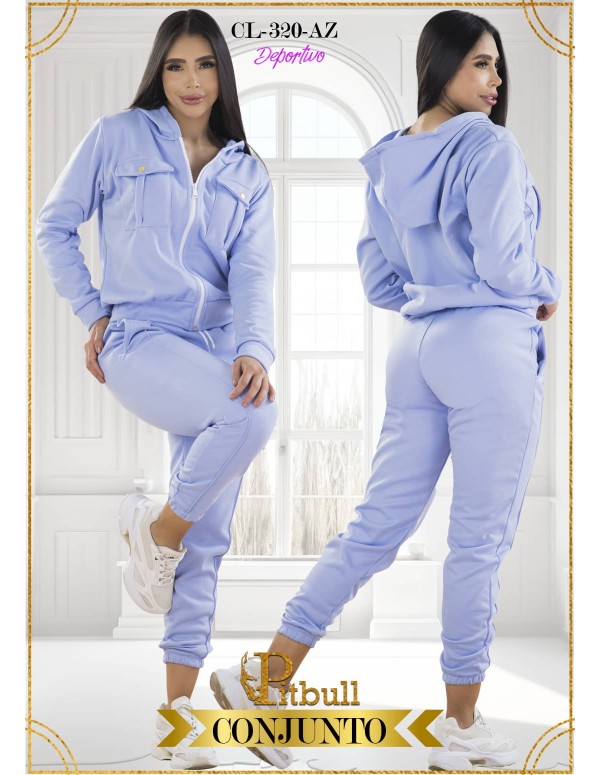 conjunto deportivo pitbull azul cl320