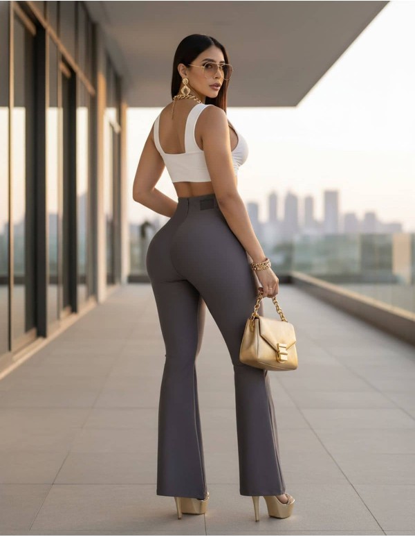 pantalon push up reductor y moldeador trasera gris jpb3182