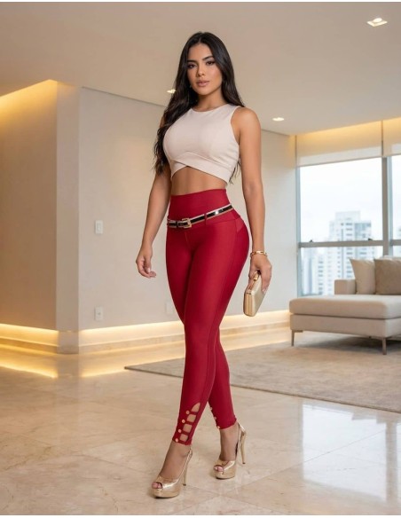 Perneiras modeladoras com cinto - LE2076