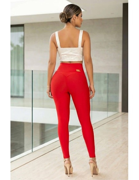 leggin moldeador trasero rojo le2144